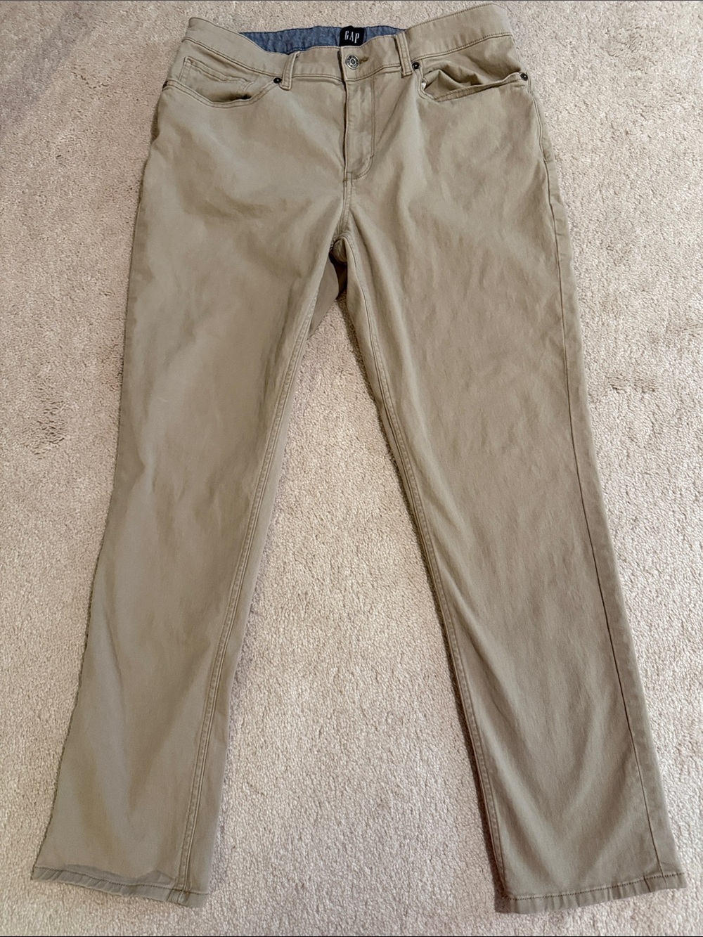 GAP Straight-Leg Tan Chino Pants